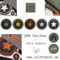 Preview: Patch / Aufnäher  - Grunge Stern - Grau